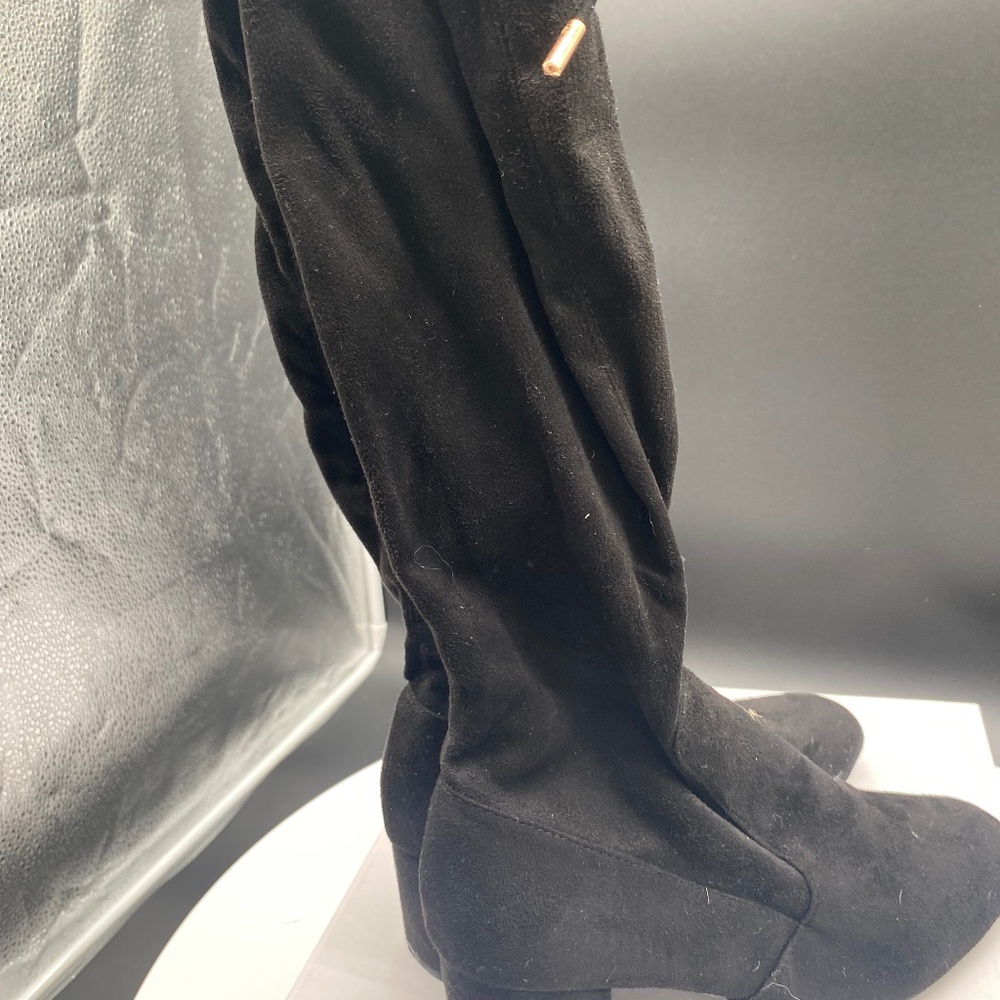 Tall Black Tie Boots